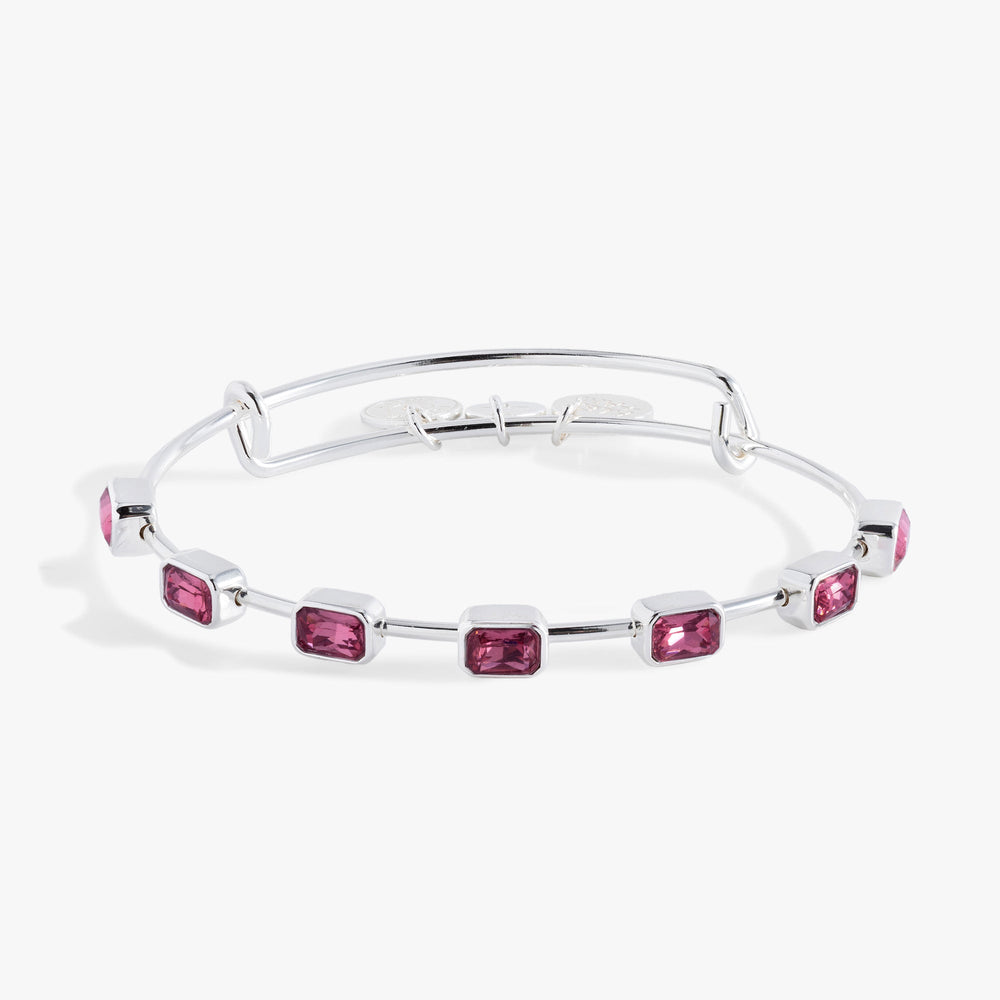 October Birthstone Emerald Cut Bangle, Bracelets, $ 34.00, A Moment Of Now™