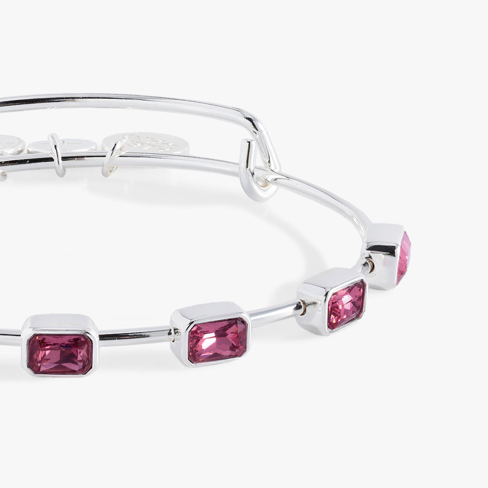 October Birthstone Emerald Cut Bangle, Bracelets, $ 34.00, A Moment Of Now™