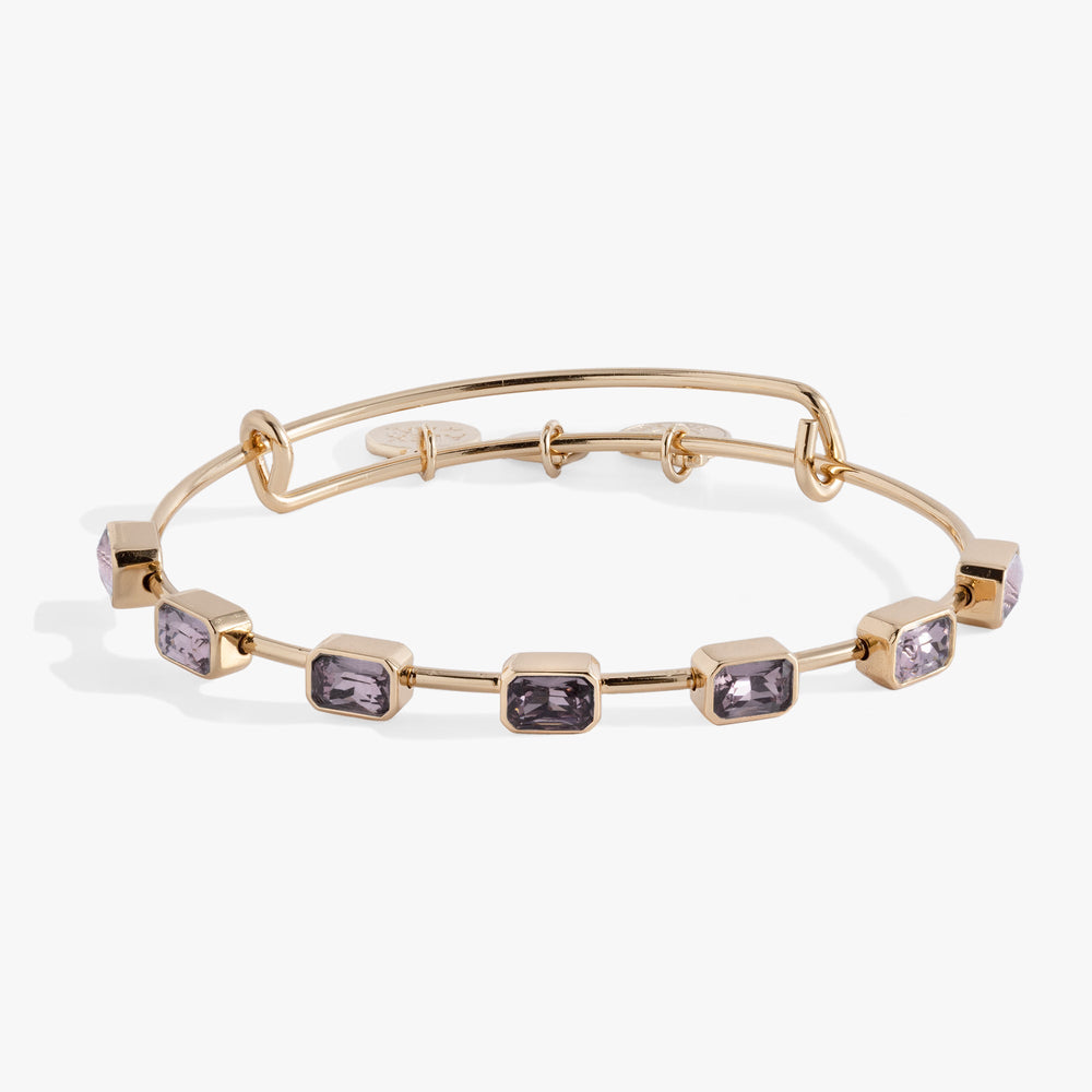 June Birthstone Emerald Cut Bangle, Bracelets, $ 34.00, A Moment Of Now™