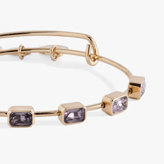 June Birthstone Emerald Cut Bangle, Bracelets, $ 34.00, A Moment Of Now™