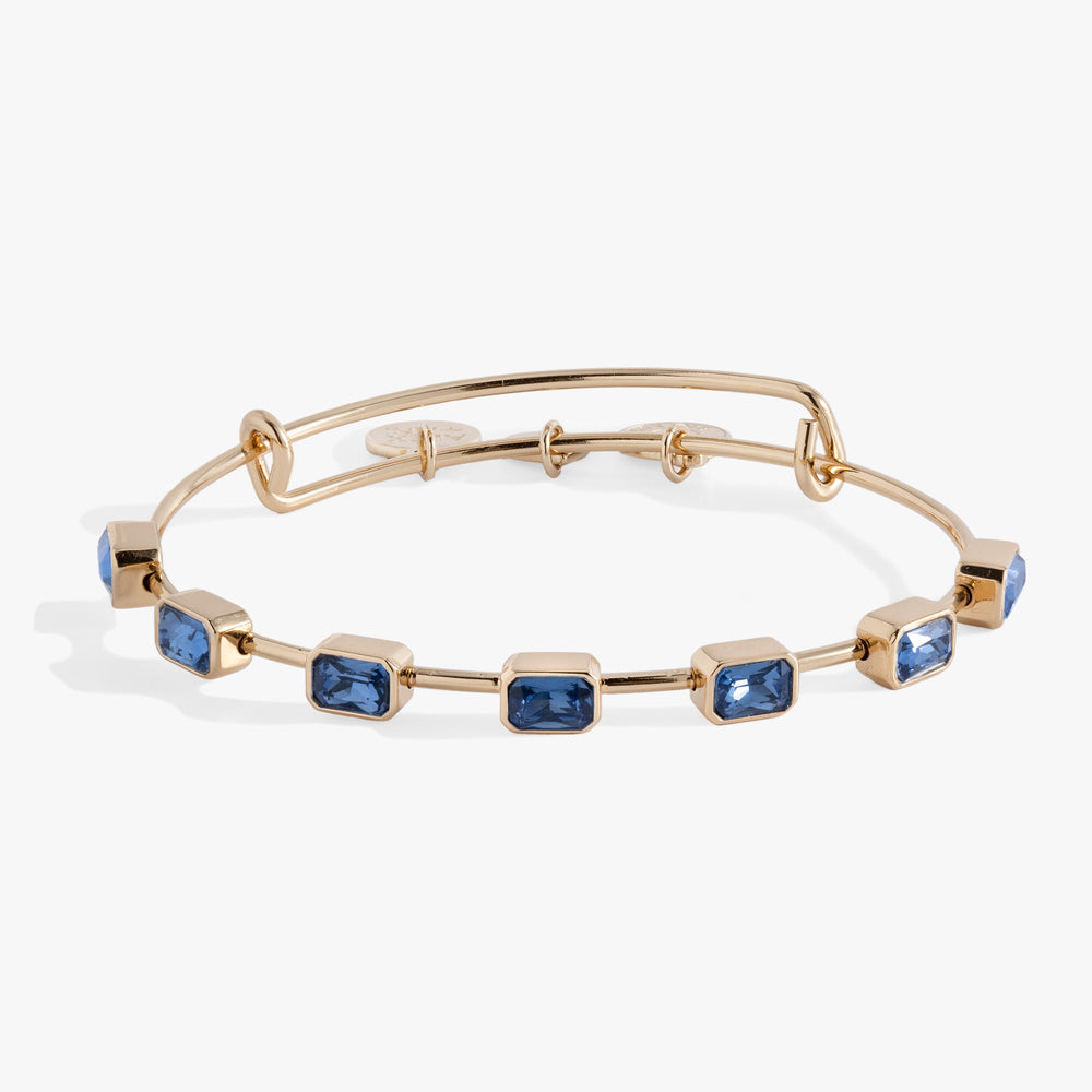 September Birthstone Emerald Cut Bangle, Bracelets, $ 34.00, A Moment Of Now™