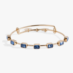 September Birthstone Emerald Cut Bangle, Bracelets, $ 34.00, A Moment Of Now™