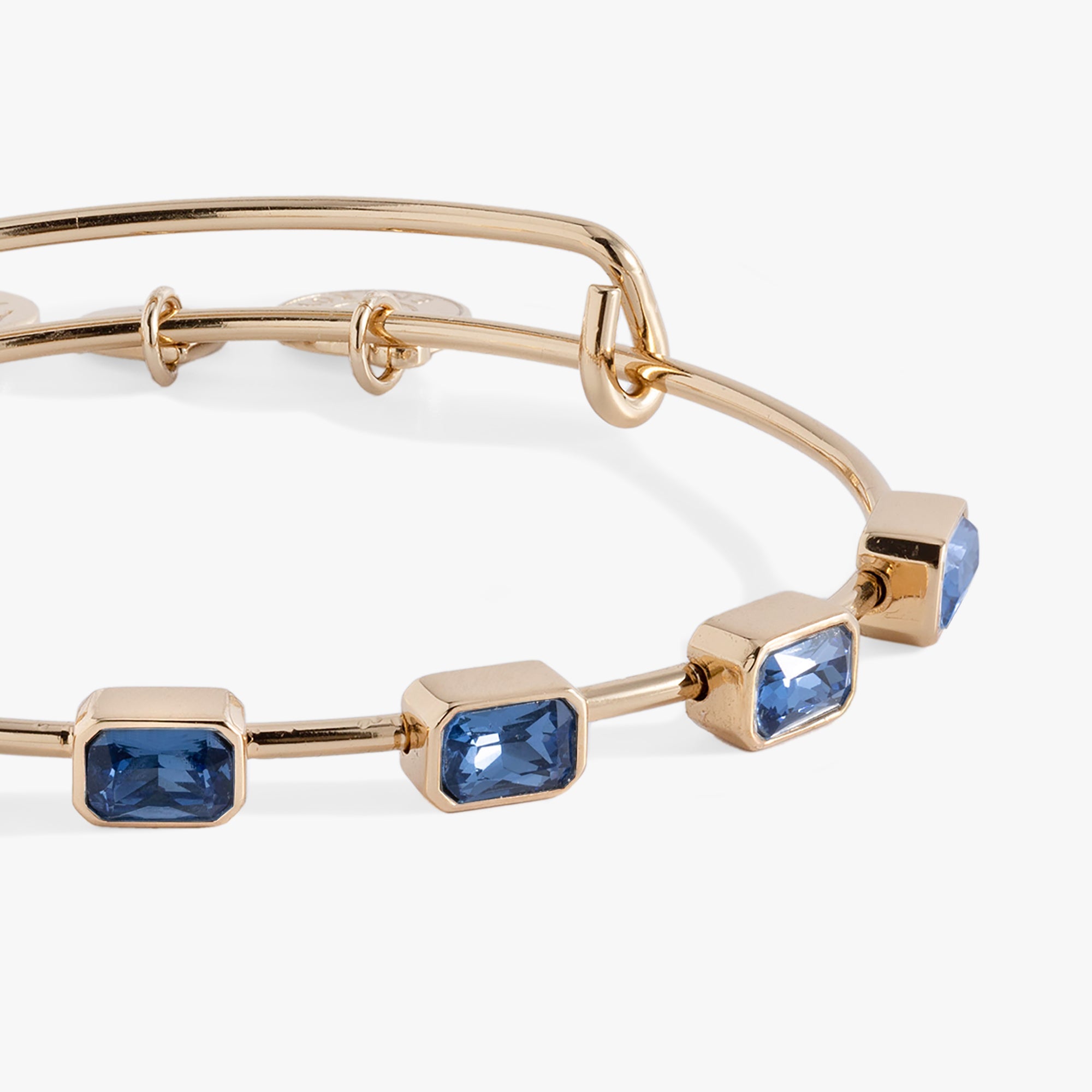 September Birthstone Emerald Cut Bangle, Bracelets, $ 34.00, A Moment Of Now™