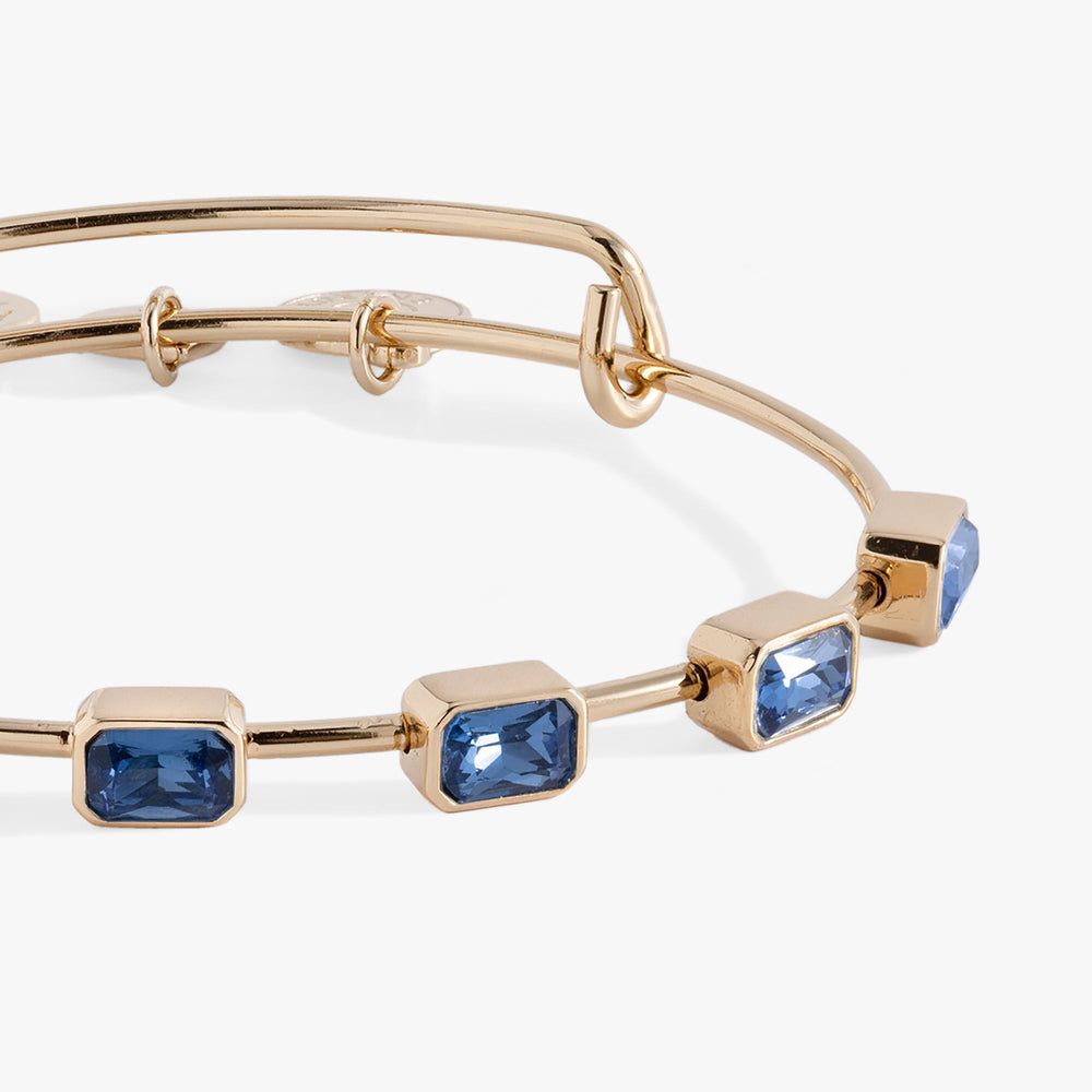 September Birthstone Emerald Cut Bangle, Bracelets, $ 34.00, A Moment Of Now™