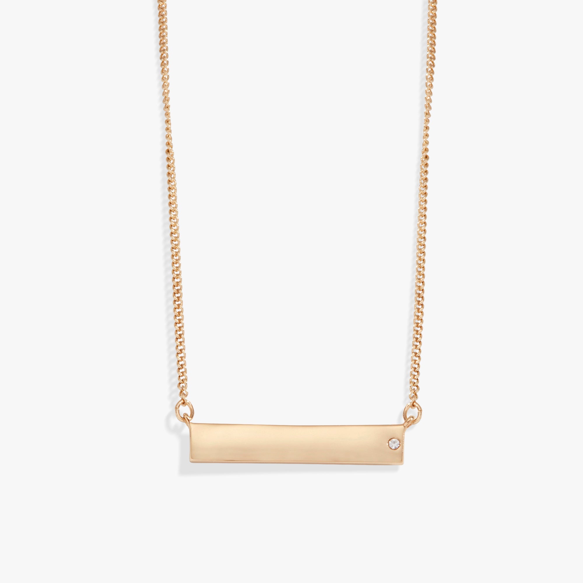Bar Necklace with Crystal Accent, Necklaces, $ 44.00, A Moment Of Now™