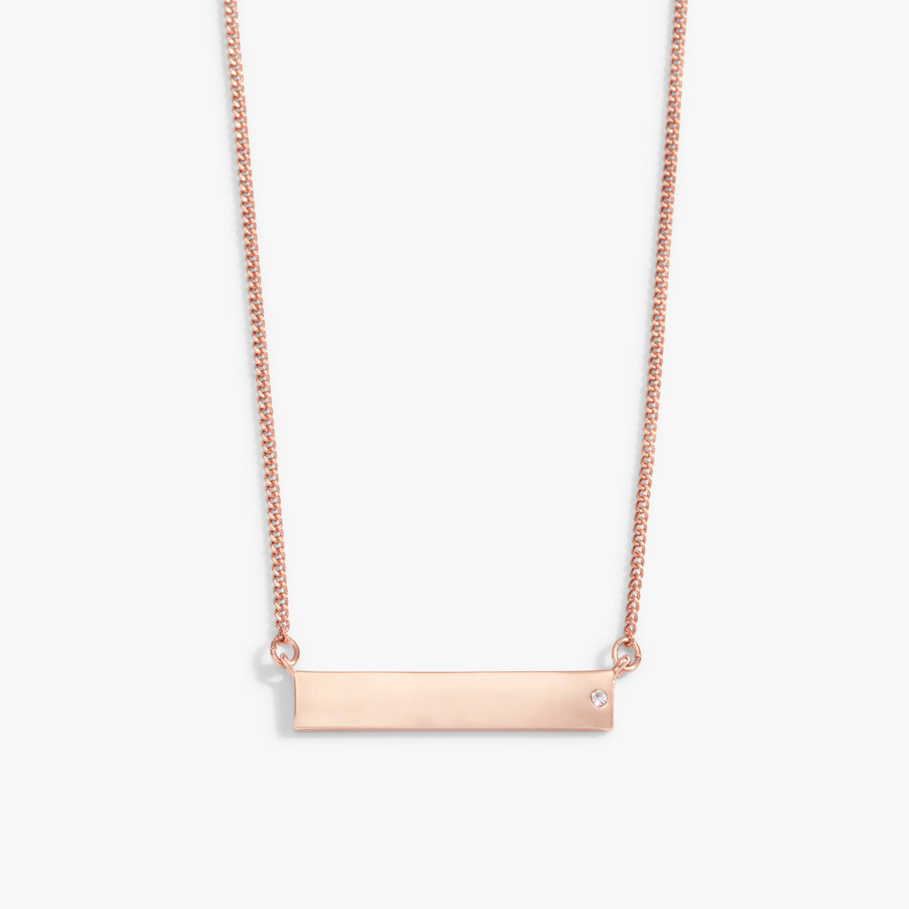 Bar Necklace with Crystal Accent, Necklaces, $ 44.00, A Moment Of Now™