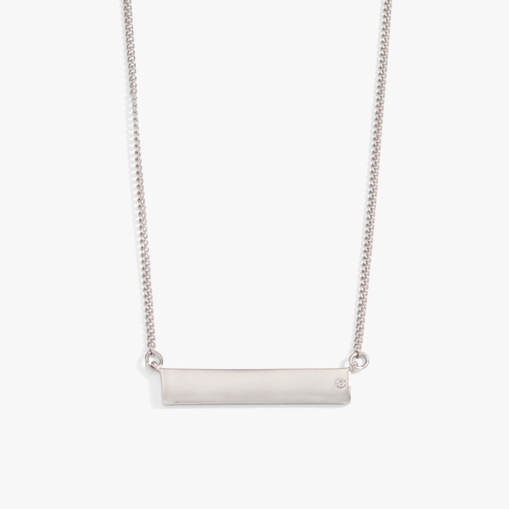 Bar Necklace with Crystal Accent, Necklaces, $ 44.00, A Moment Of Now™