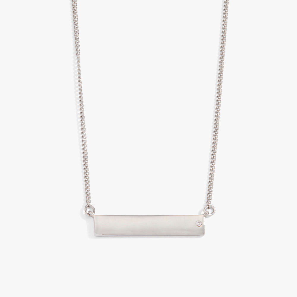 Bar Necklace with Crystal Accent, Necklaces, $ 44.00, A Moment Of Now™