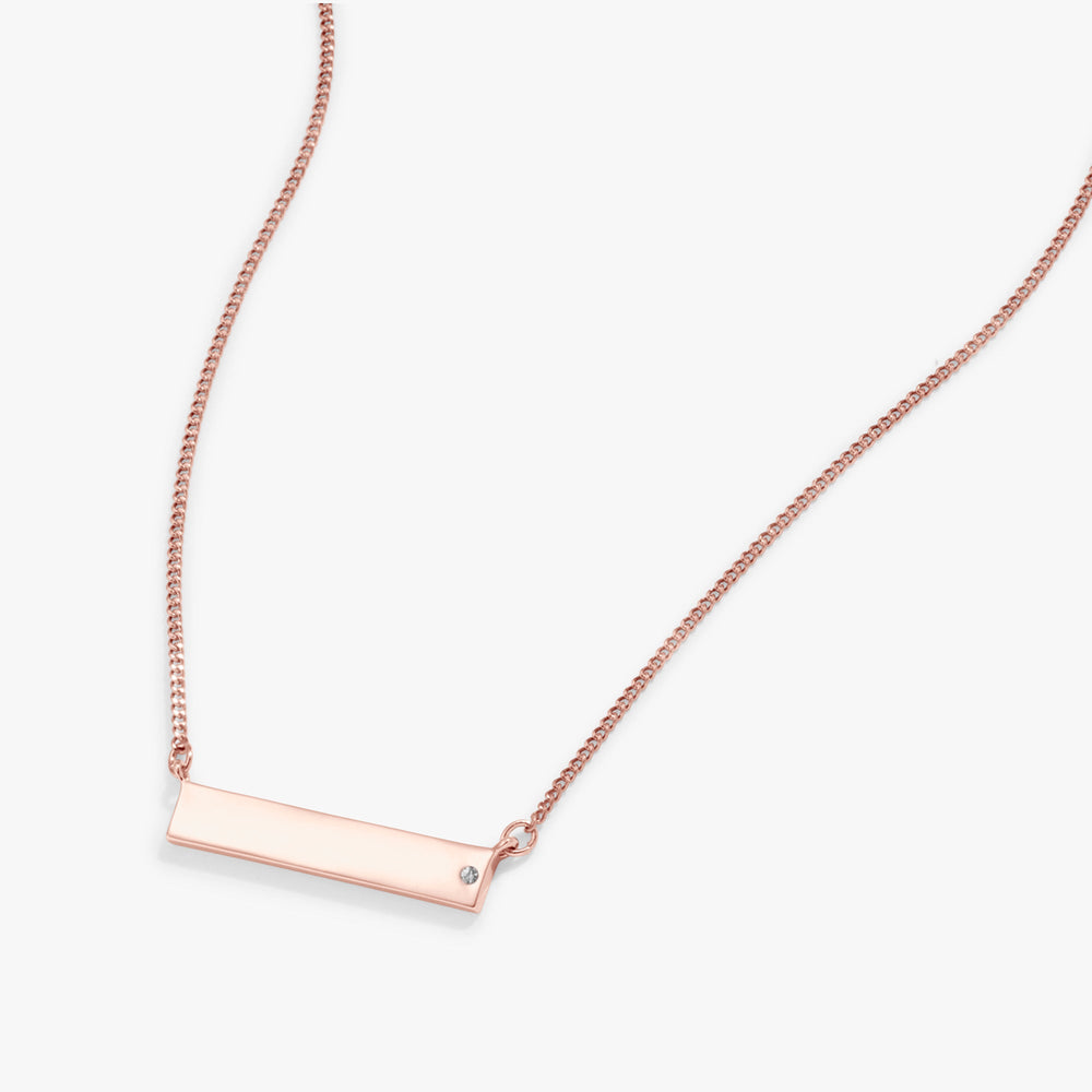 Bar Necklace with Crystal Accent, Necklaces, $ 44.00, A Moment Of Now™