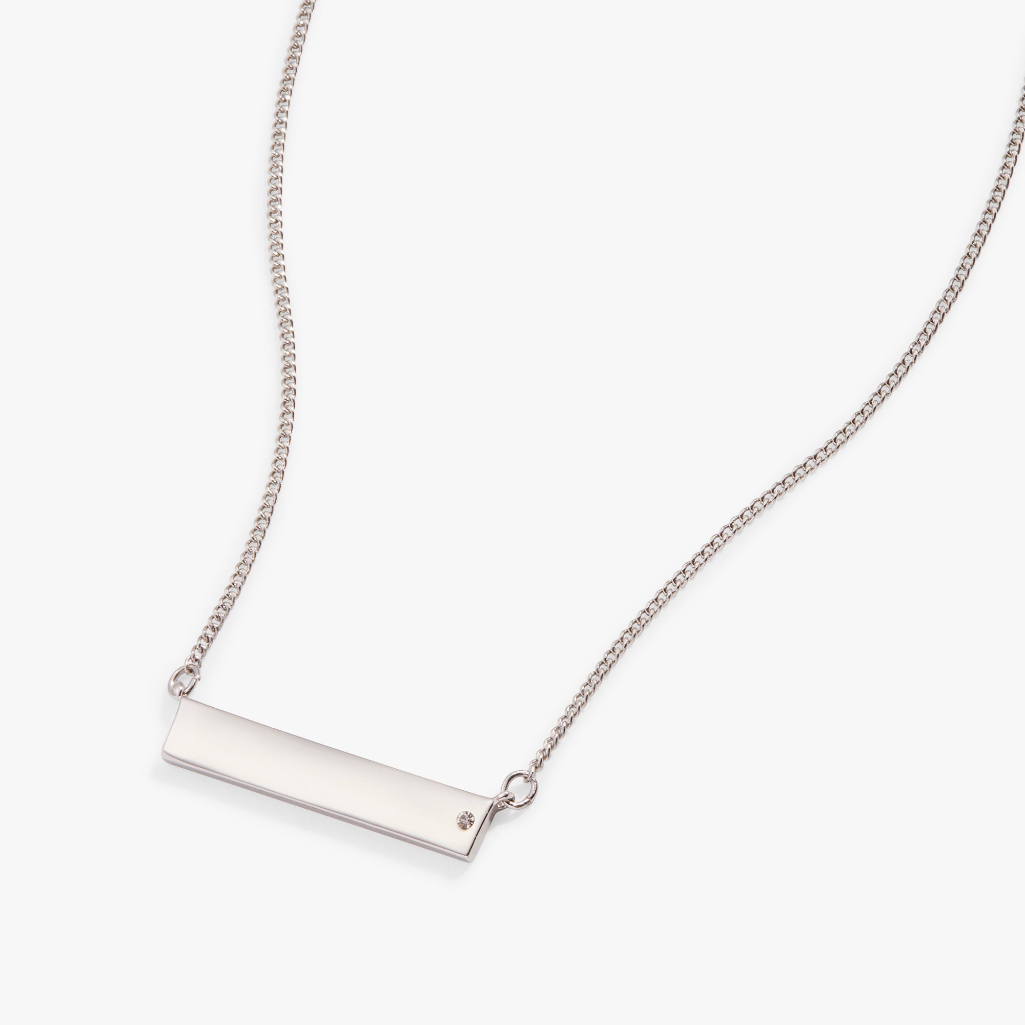 Bar Necklace with Crystal Accent, Necklaces, $ 44.00, A Moment Of Now™