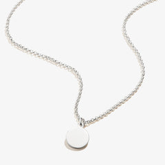 Small Circle Charm Necklace, 19'', Necklaces, $ 19.90, A Moment Of Now™