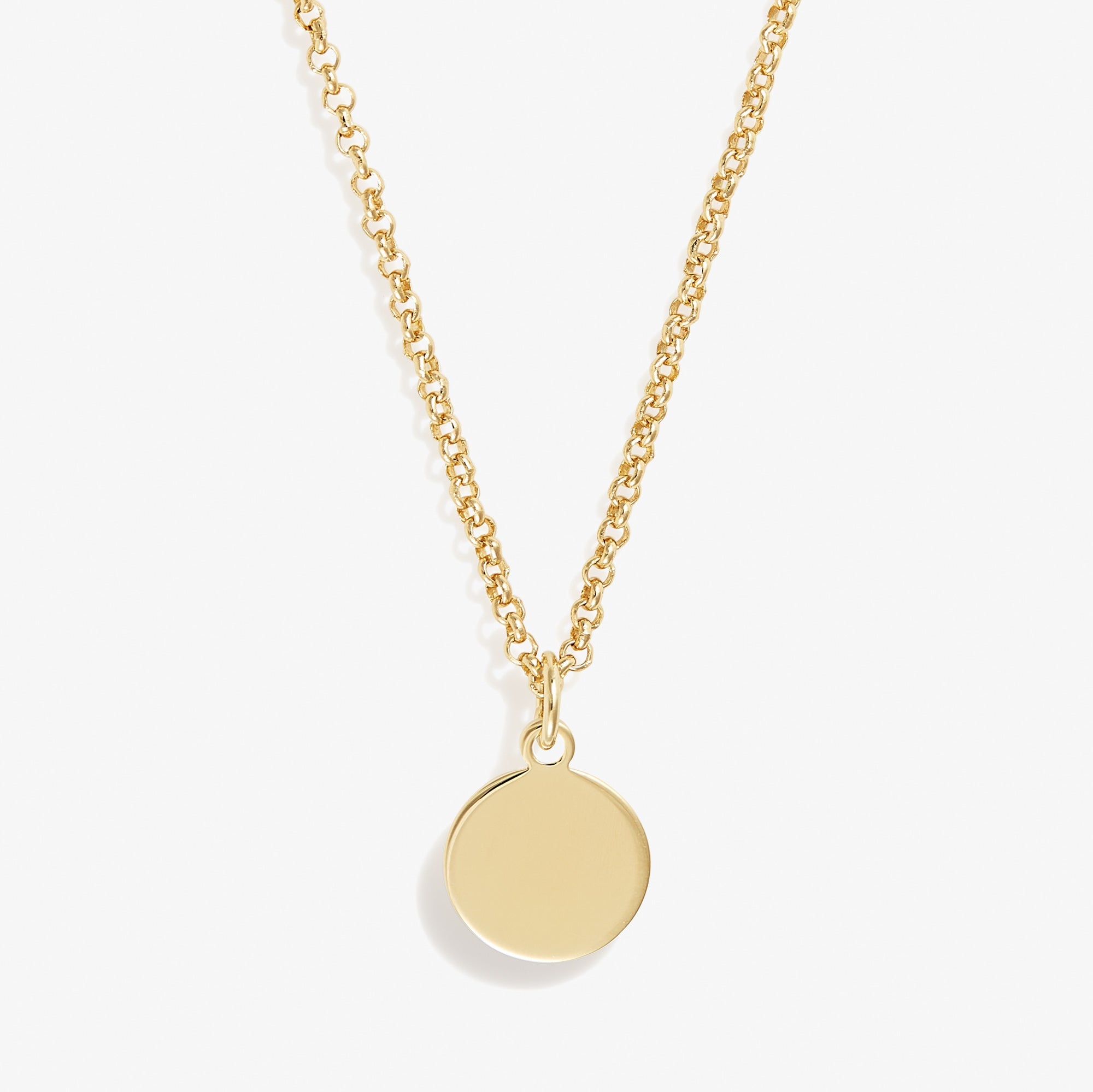 Small Circle Charm Necklace, 19'', Necklaces, $ 19.90, A Moment Of Now™