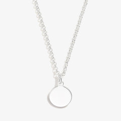 Small Circle Charm Necklace, 19'', Necklaces, $ 19.90, A Moment Of Now™