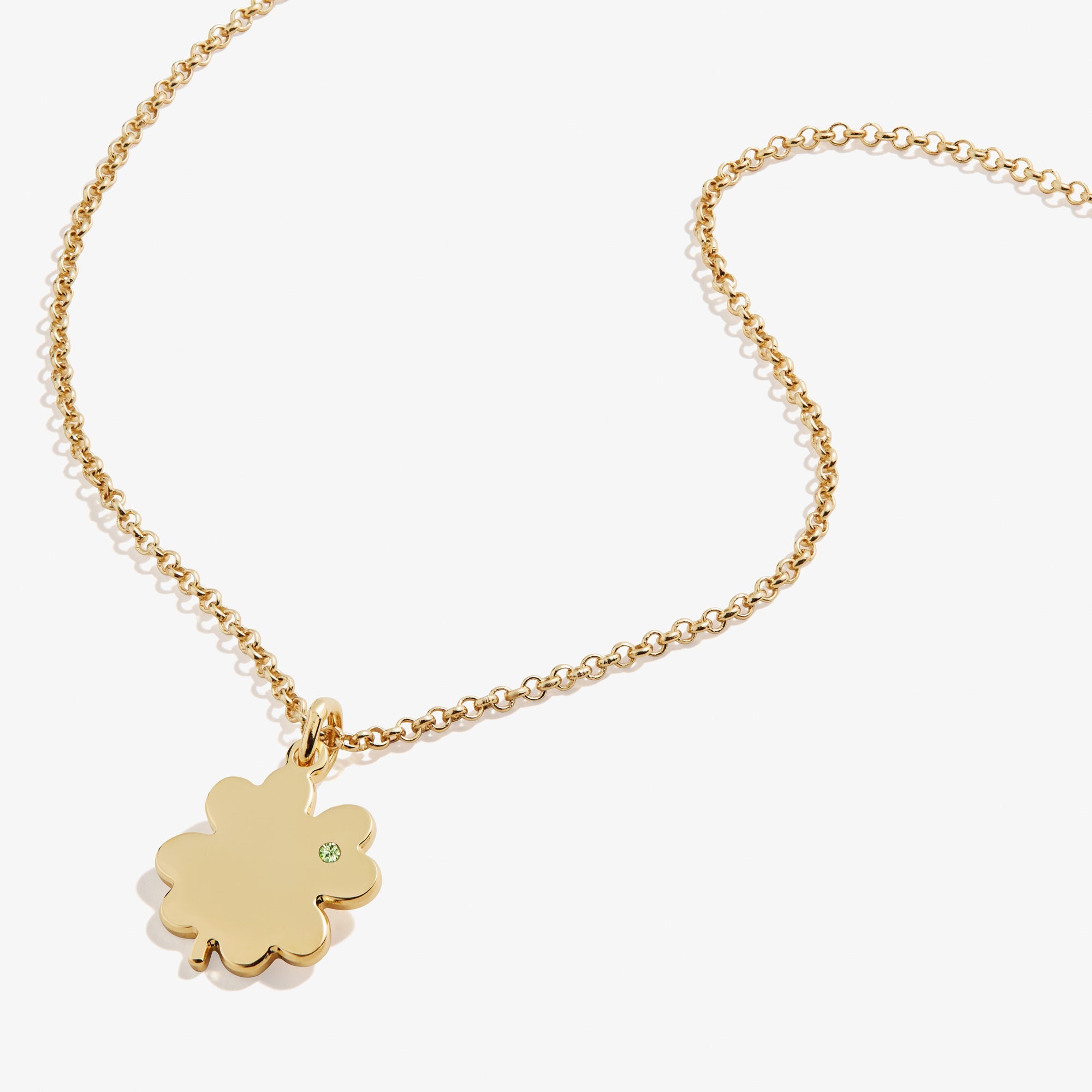 Four-Leaf Clover Necklace, 21", Necklaces, $ 44.00, A Moment Of Now™