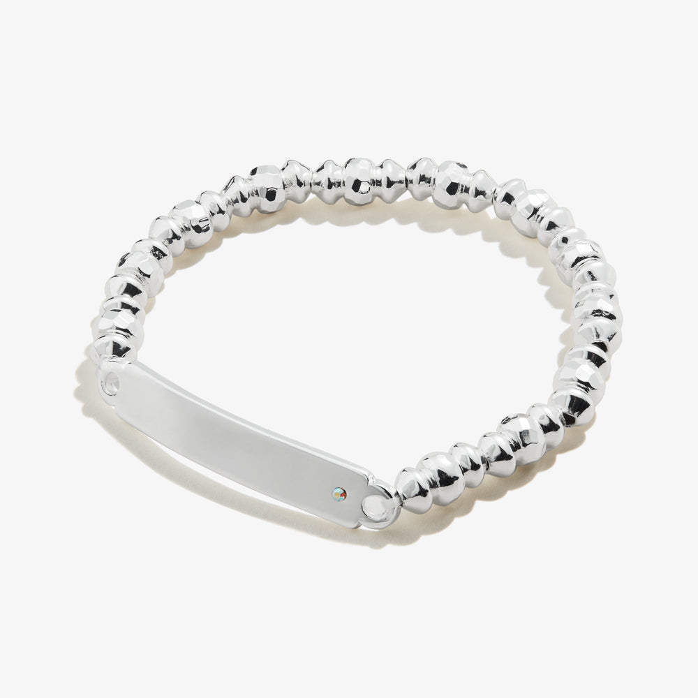 Inline Bar Stretch Bracelet with Crystal Accent, Bracelets, $ 9.90, A Moment Of Now™