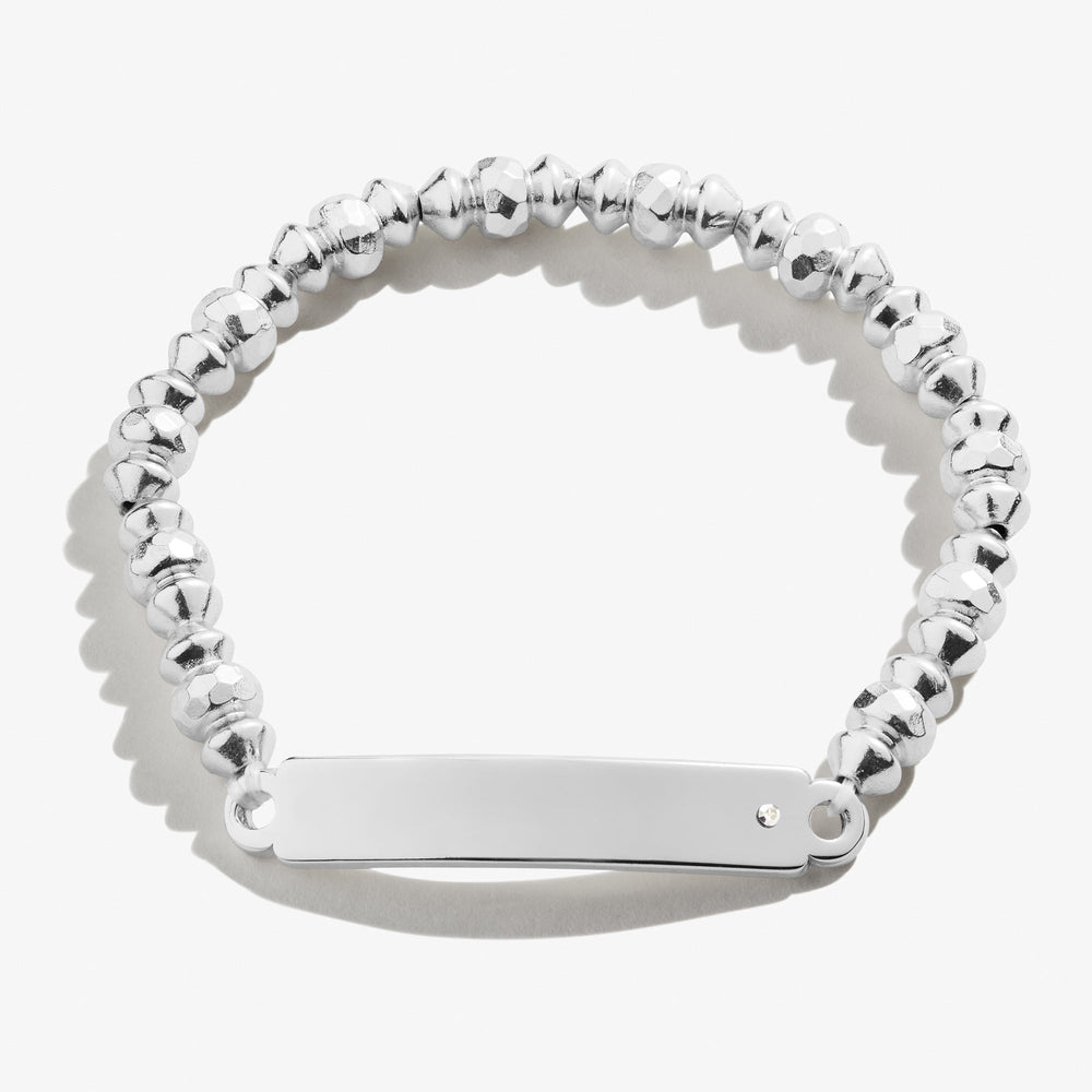 Inline Bar Stretch Bracelet with Crystal Accent, Bracelets, $ 9.90, A Moment Of Now™