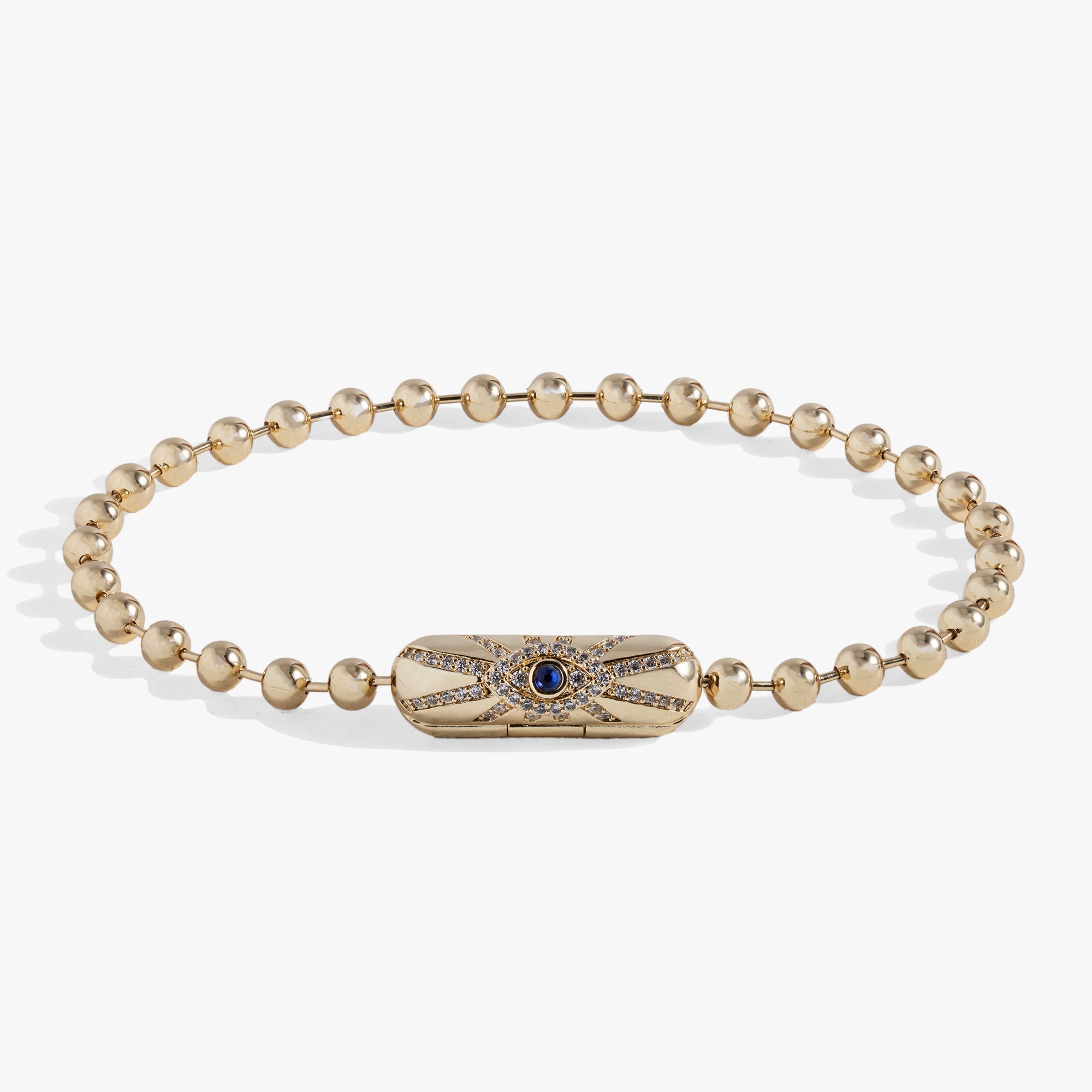 Evil Eye Barrel Closure Bracelet, Bracelets, $ 38.00, A Moment Of Now™
