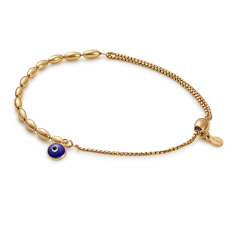 Evil Eye Pull Chain Bracelet, Bracelets, $ 88.00, A Moment Of Now™