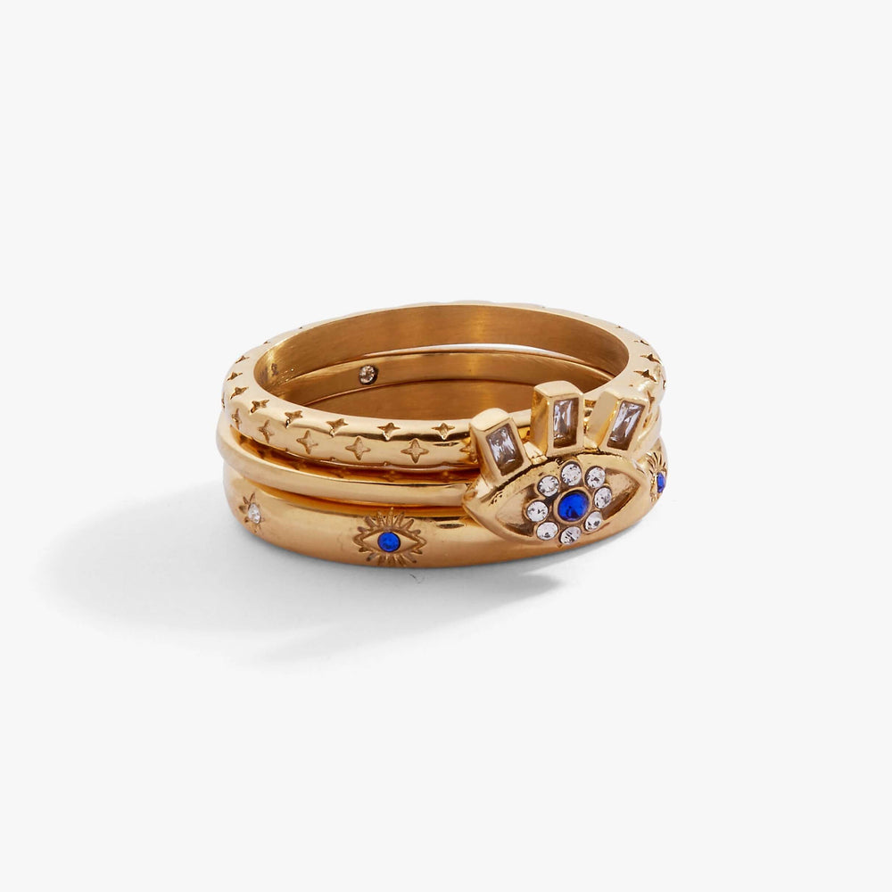 Evil Eye Stacking Ring Set of 3, Rings, $ 28.90, A Moment Of Now™