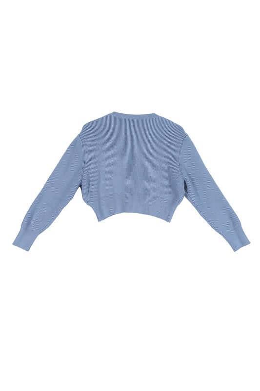 Ribbed knit crop top and skirt set, Clothing Set, $ 54.95, A Moment Of Now™