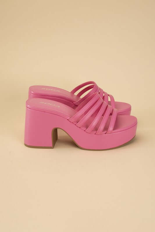 HOLME-S Platform Mule Slides, Fortune Dynamic, $ 45.00