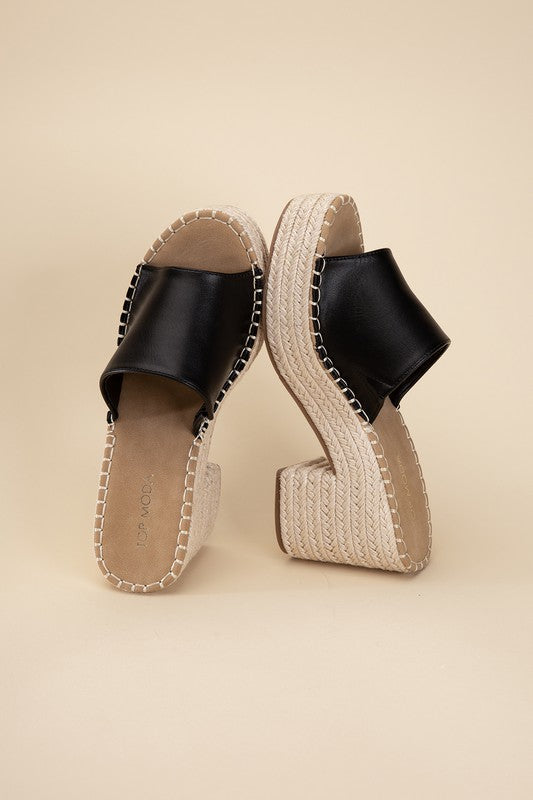 Shop LOCK-1 Espadrille Mule Heels in Black | Women's Fashion Boutique, Mules, USA Boutique