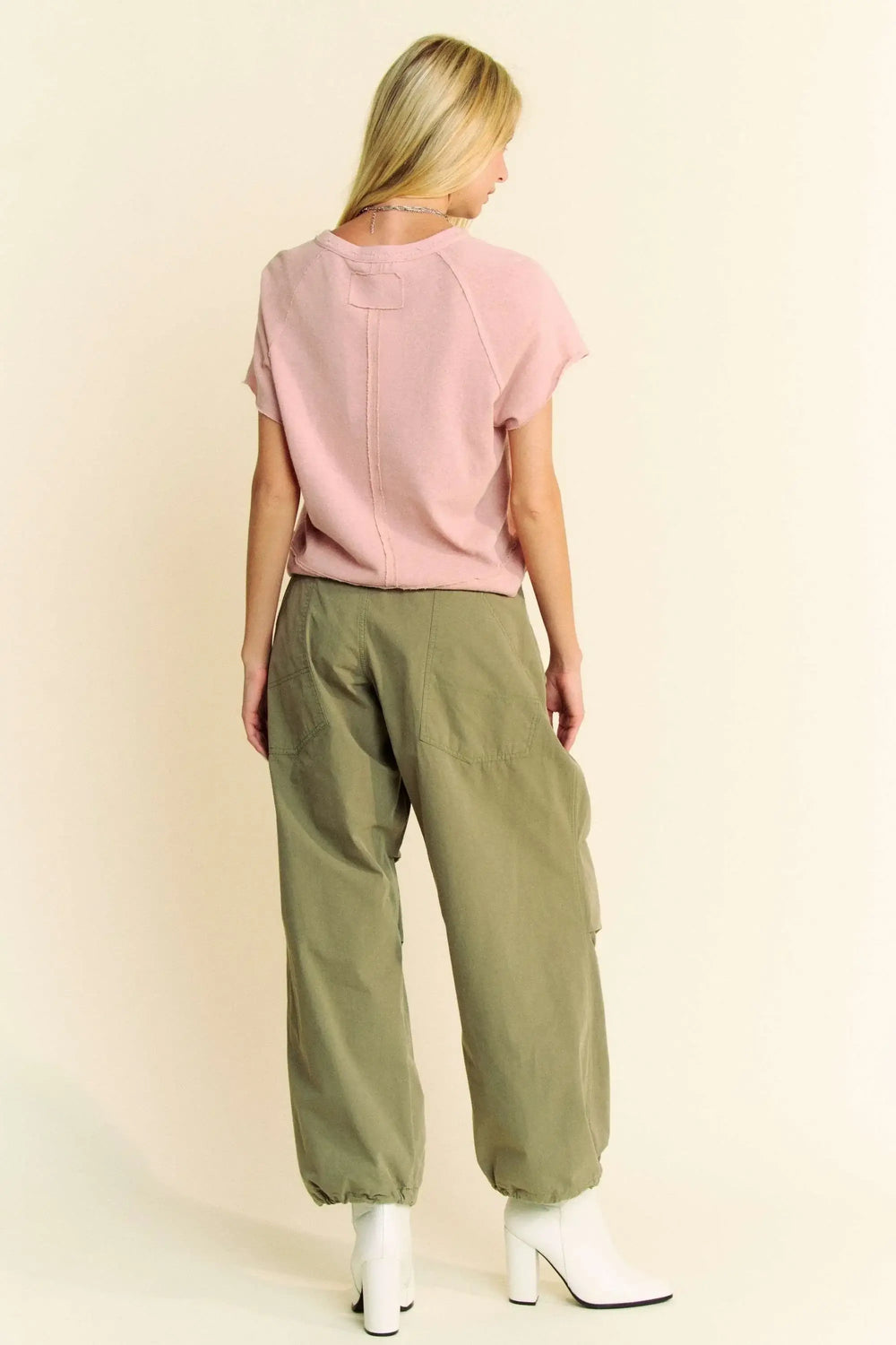 French Rose Breezy Knit Fabric Short Sleeve T-shirt Top - Chic, T-shirts, $ 45.00, A Moment Of Now™