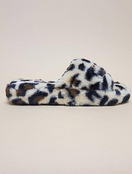 CARI-09-Leopard Faux Furry Winter Slippers, Slippers, $ 25.00, A Moment Of Now™