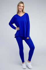 Brushed DTY Microfiber Loungewear Set, ZENANA, $ 36.95