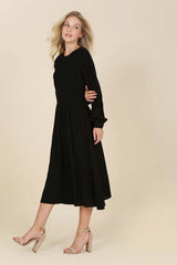 Dressed up Ruched Long Sleeve Midi Dress, Lilou, $ 52.95