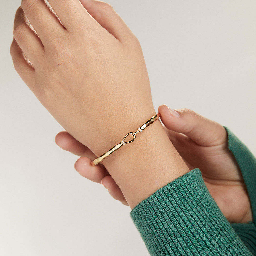 Faceted Hook Tension Bracelet, Bracelets, $ 28.00, A Moment Of Now™