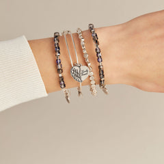 'Family Forever' Angel Wing Heart Charm Bangle, Bracelets, $ 28.00, A Moment Of Now™