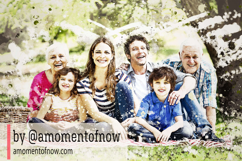 Custom Digital Watercolor Family & Friends Portrait | Watercolor Portrait | Custom Housewarming Gift, Custom Portraits, $ 20.00, A Moment Of Now™