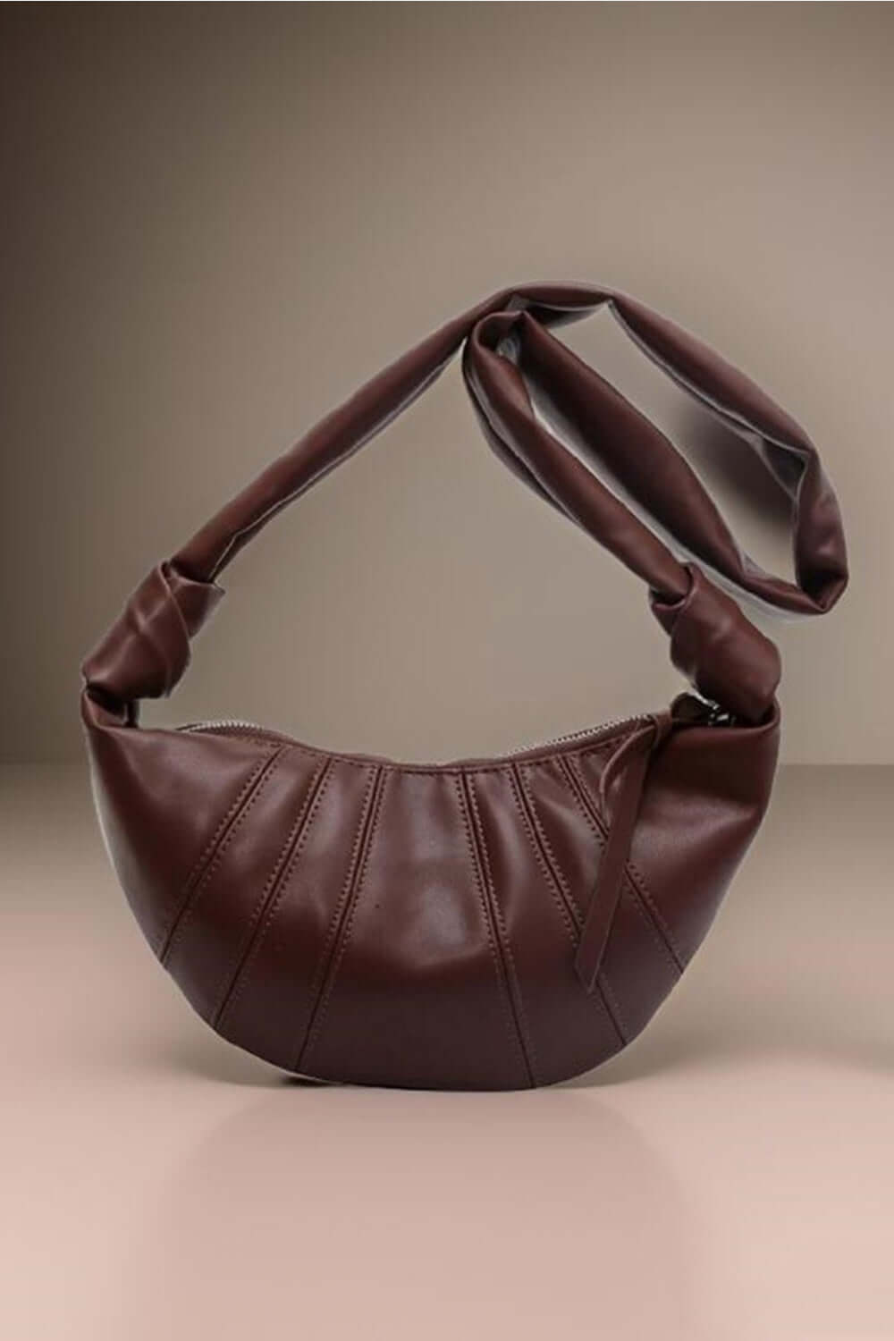 Vegan Leather Croissant Crossbody Bag Handbag, Zenana, $ 35.00