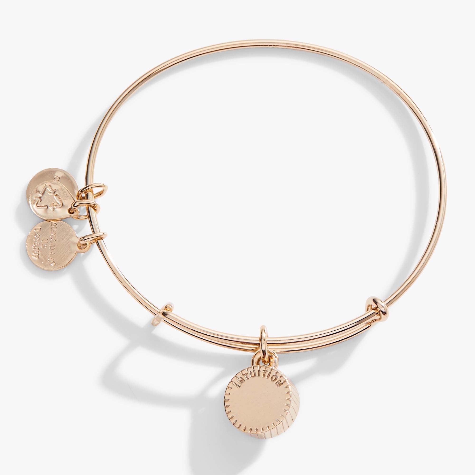 February Birthstone Charm Bangle, Amethyst, Bracelets, $ 28.00, A Moment Of Now™