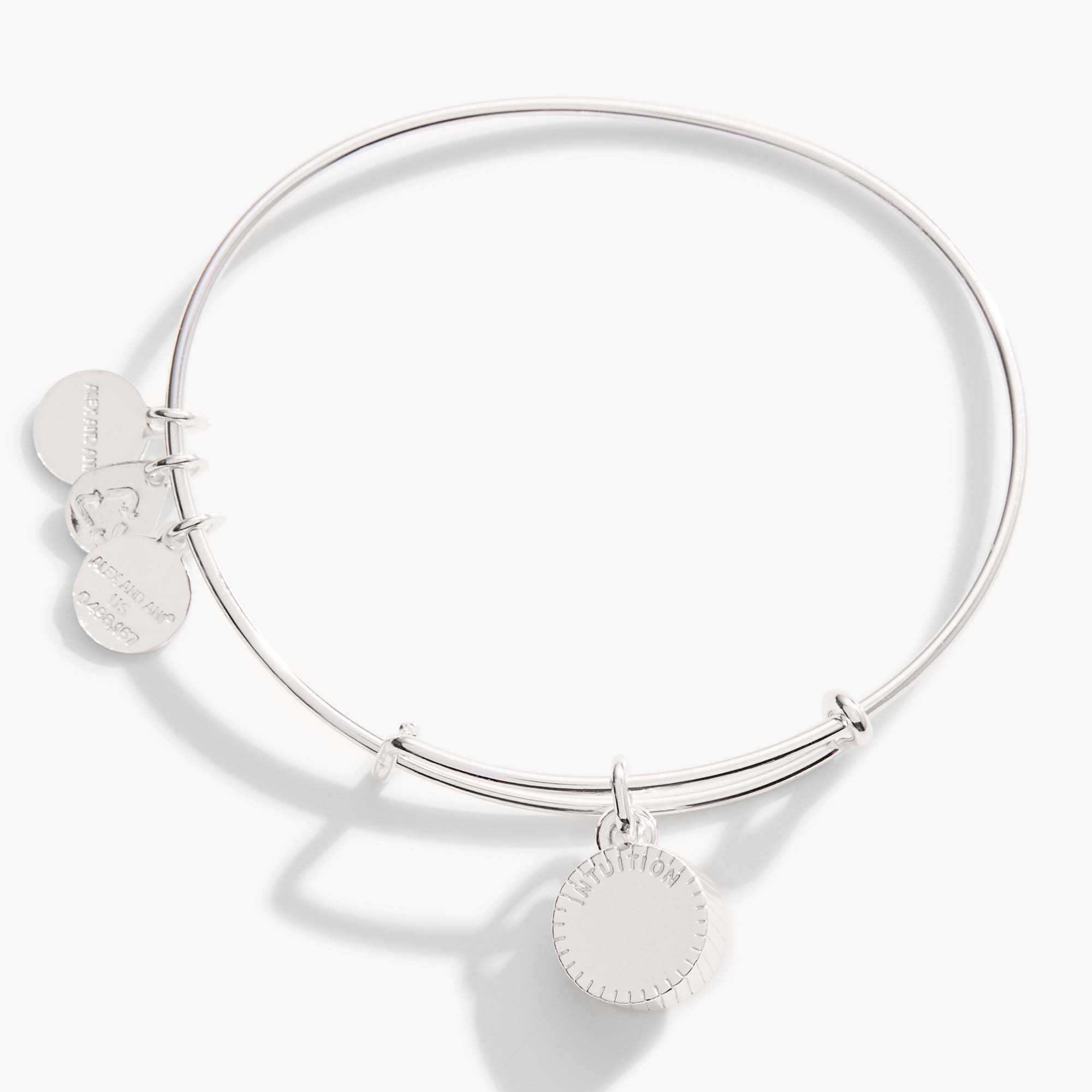 February Birthstone Charm Bangle, Amethyst, Bracelets, $ 28.00, A Moment Of Now™