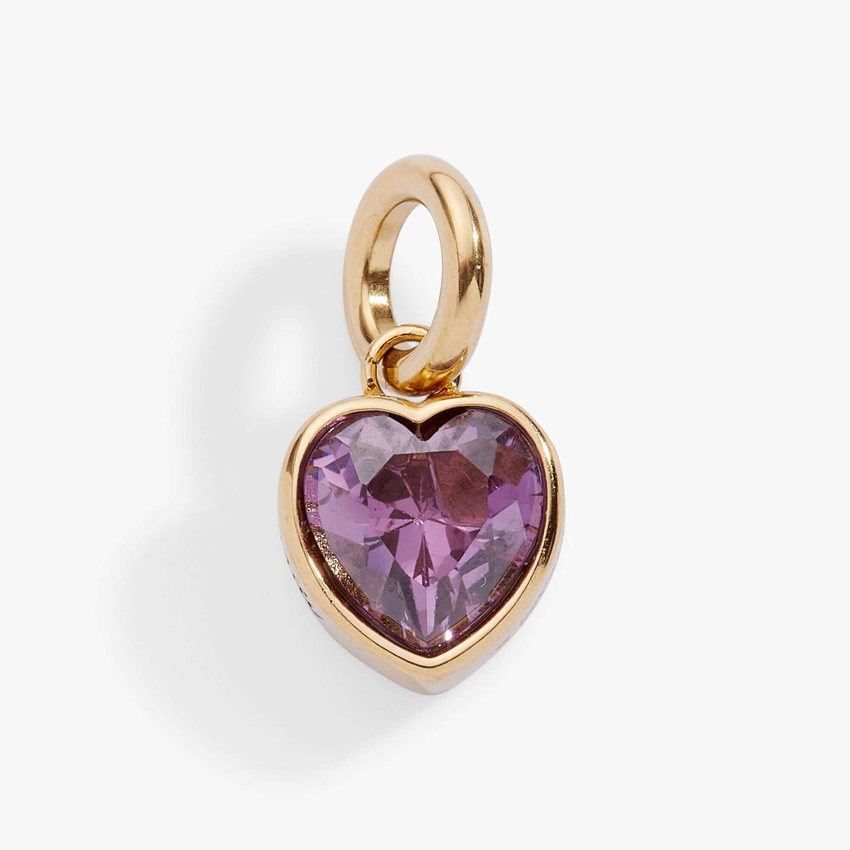 February 'Clarity' Heart Birthstone Charm, Charms & Pendants, $ 16.00, A Moment Of Now™