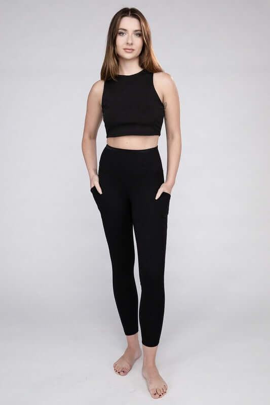 Brushed Microfiber Full Length Leggings, ZENANA, $ 25.00