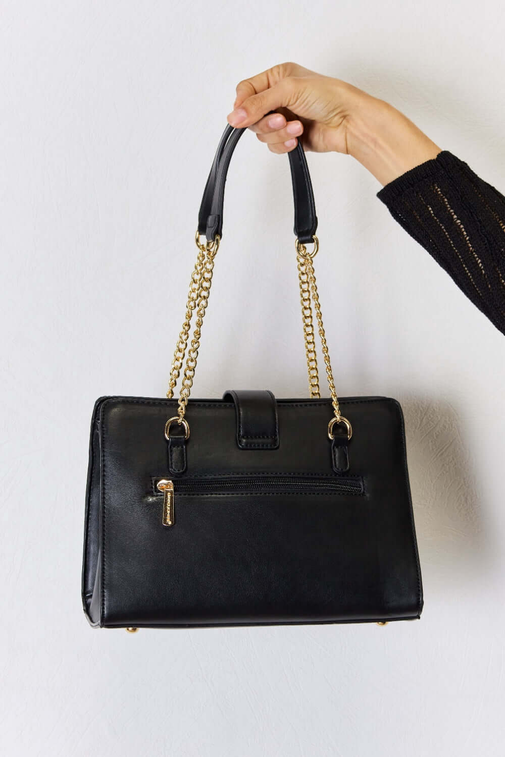 David Jones Black Quilted PU Leather Handbag, Shoulder Bags, $ 55.00, A Moment Of Now™