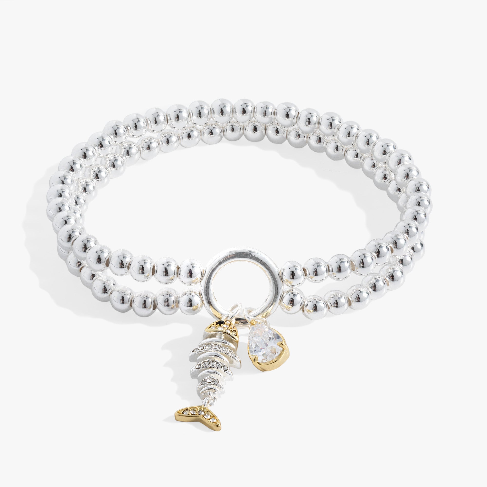 Fishbone Double Stretch Bracelet, Bracelets, $ 18.90, A Moment Of Now™