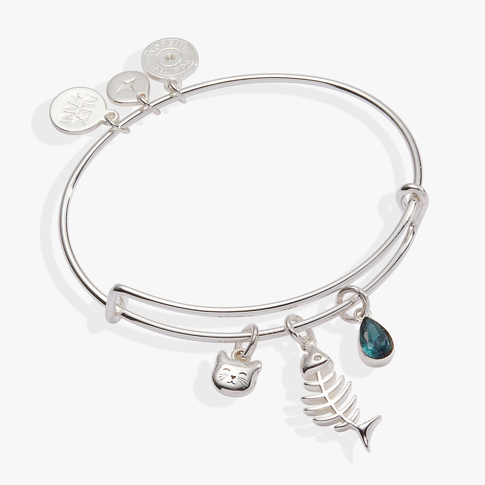 Fish Bone Cat Bangle, Bracelets, $ 34.00, A Moment Of Now™