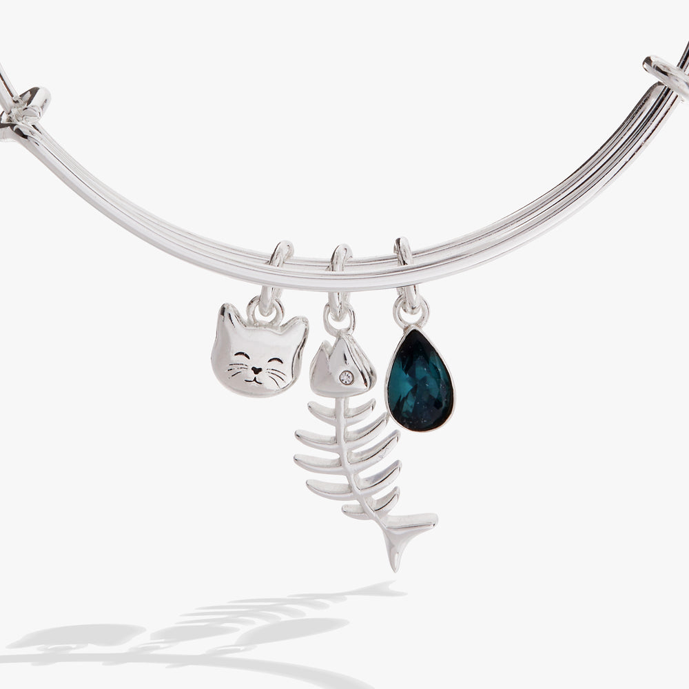 Fish Bone Cat Bangle, Bracelets, $ 34.00, A Moment Of Now™