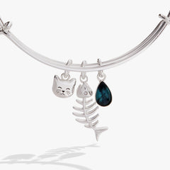 Fish Bone Cat Bangle, Bracelets, $ 34.00, A Moment Of Now™