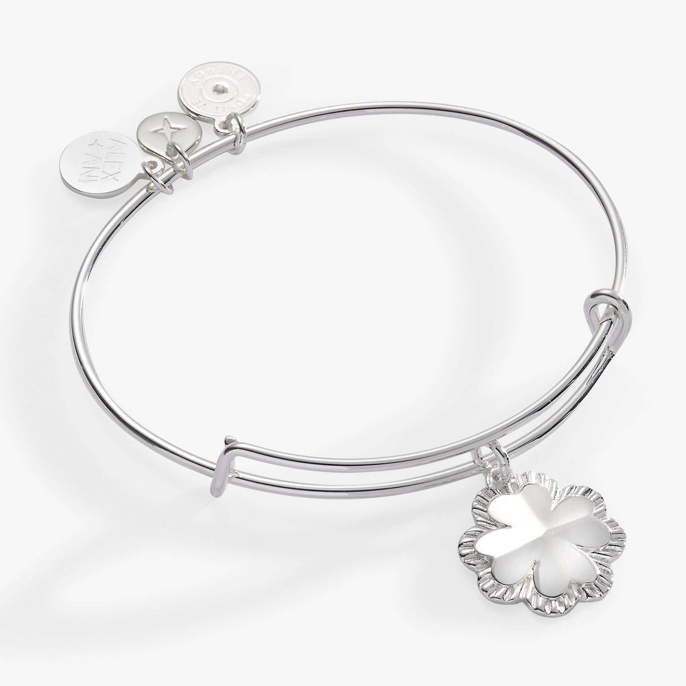 Four-Leaf Clover Charm Bangle, Bracelets, $ 28.00, A Moment Of Now™
