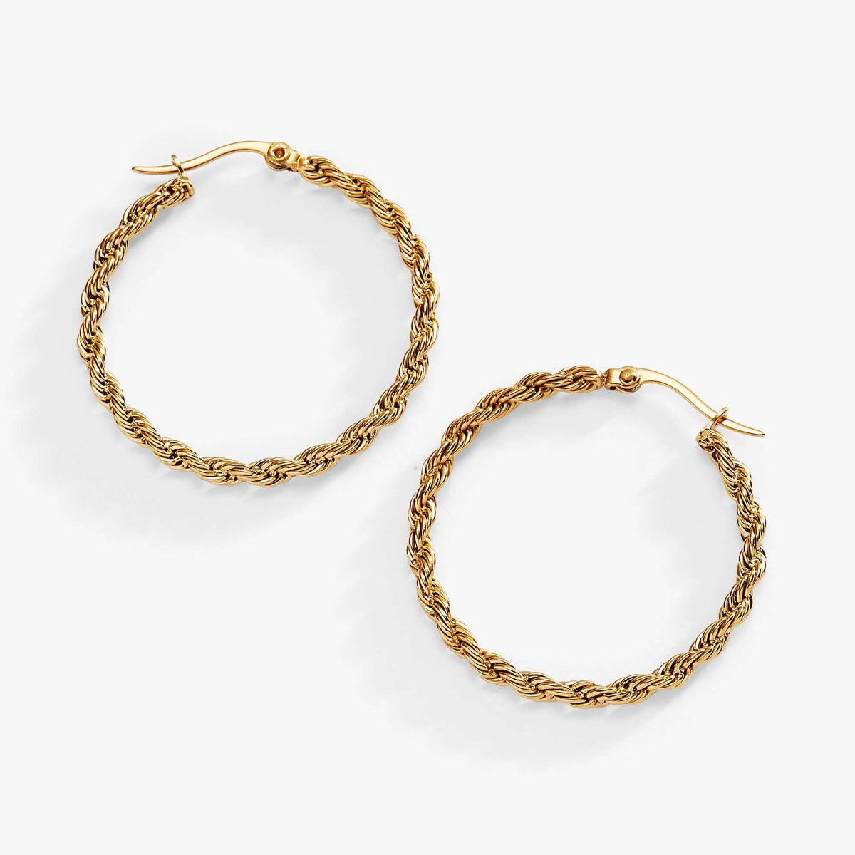 Frozen French Rope Hoop Earrings, Earrings, $ 34.00, A Moment Of Now™