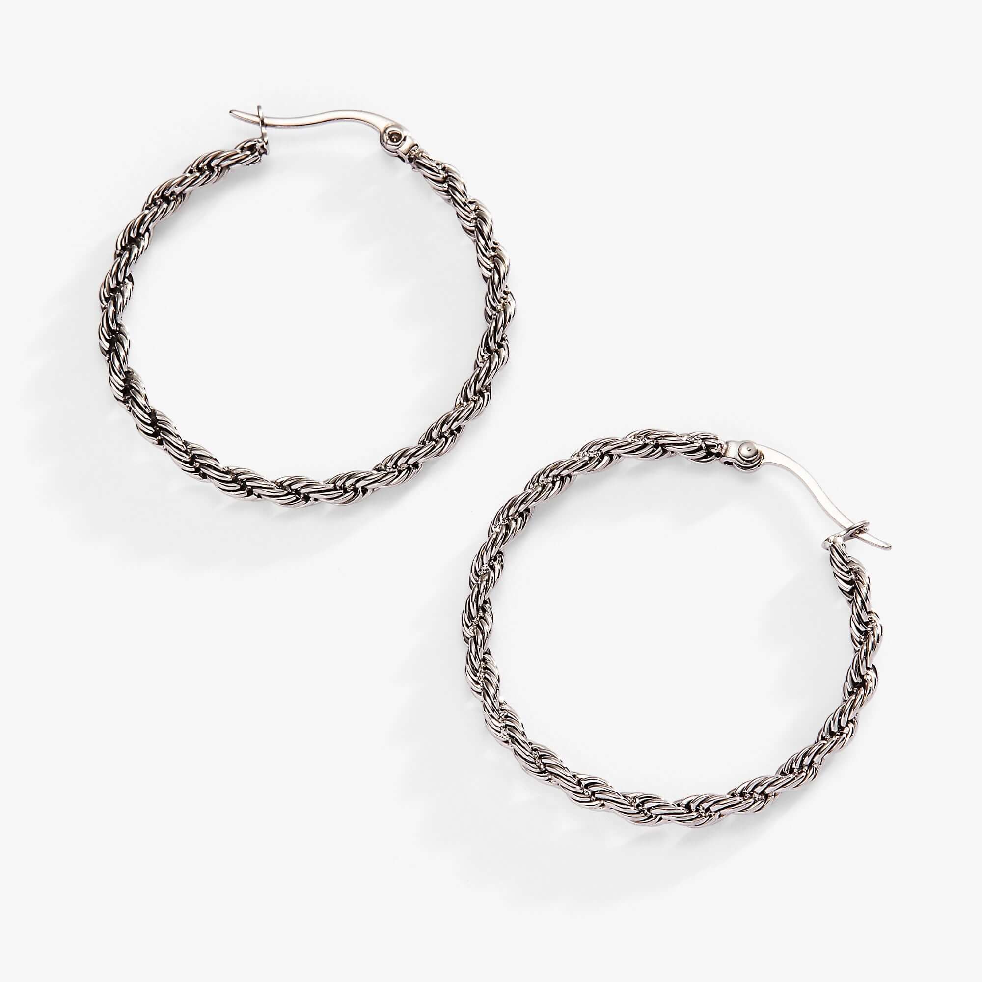 Frozen French Rope Hoop Earrings, Earrings, $ 34.00, A Moment Of Now™