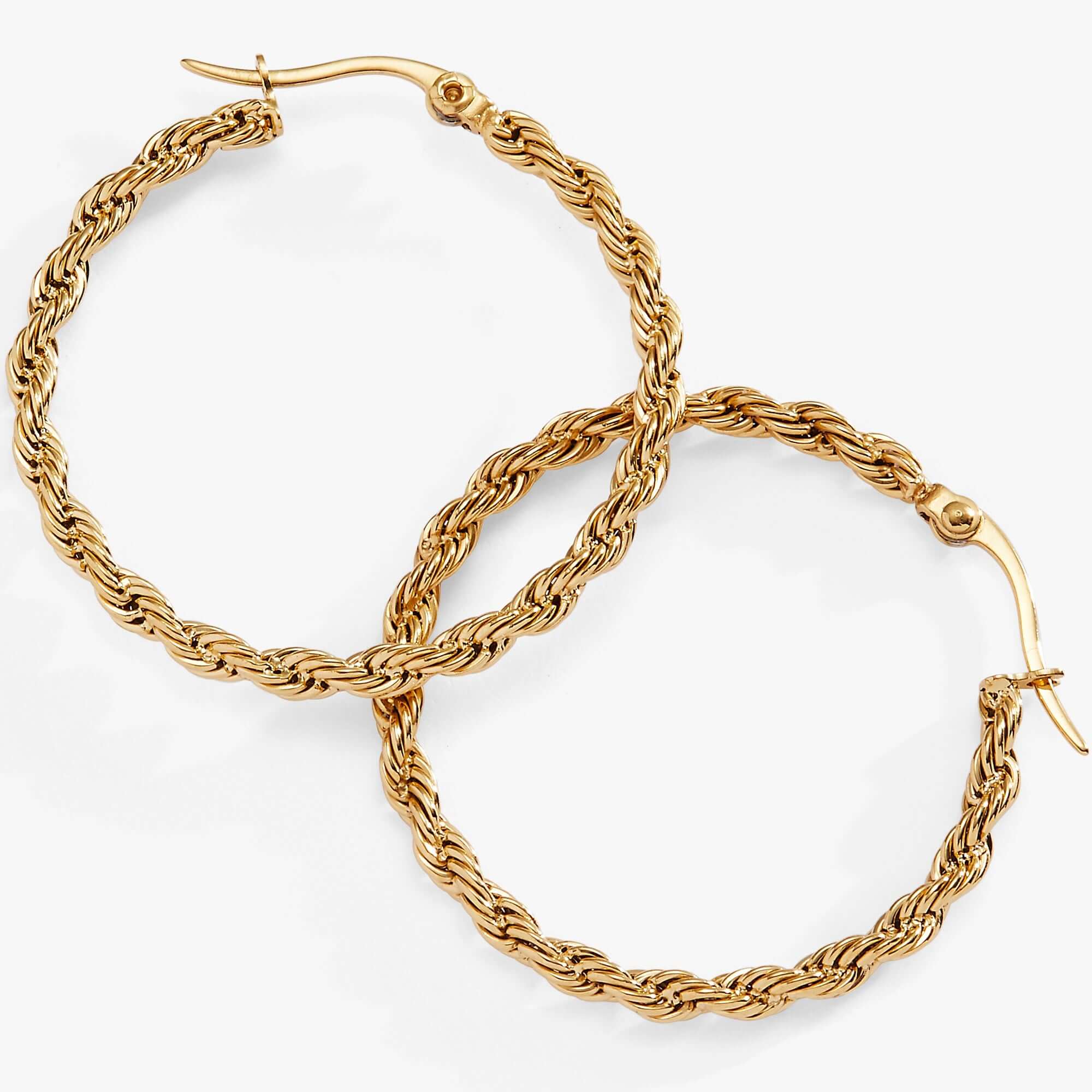 Frozen French Rope Hoop Earrings, Earrings, $ 34.00, A Moment Of Now™