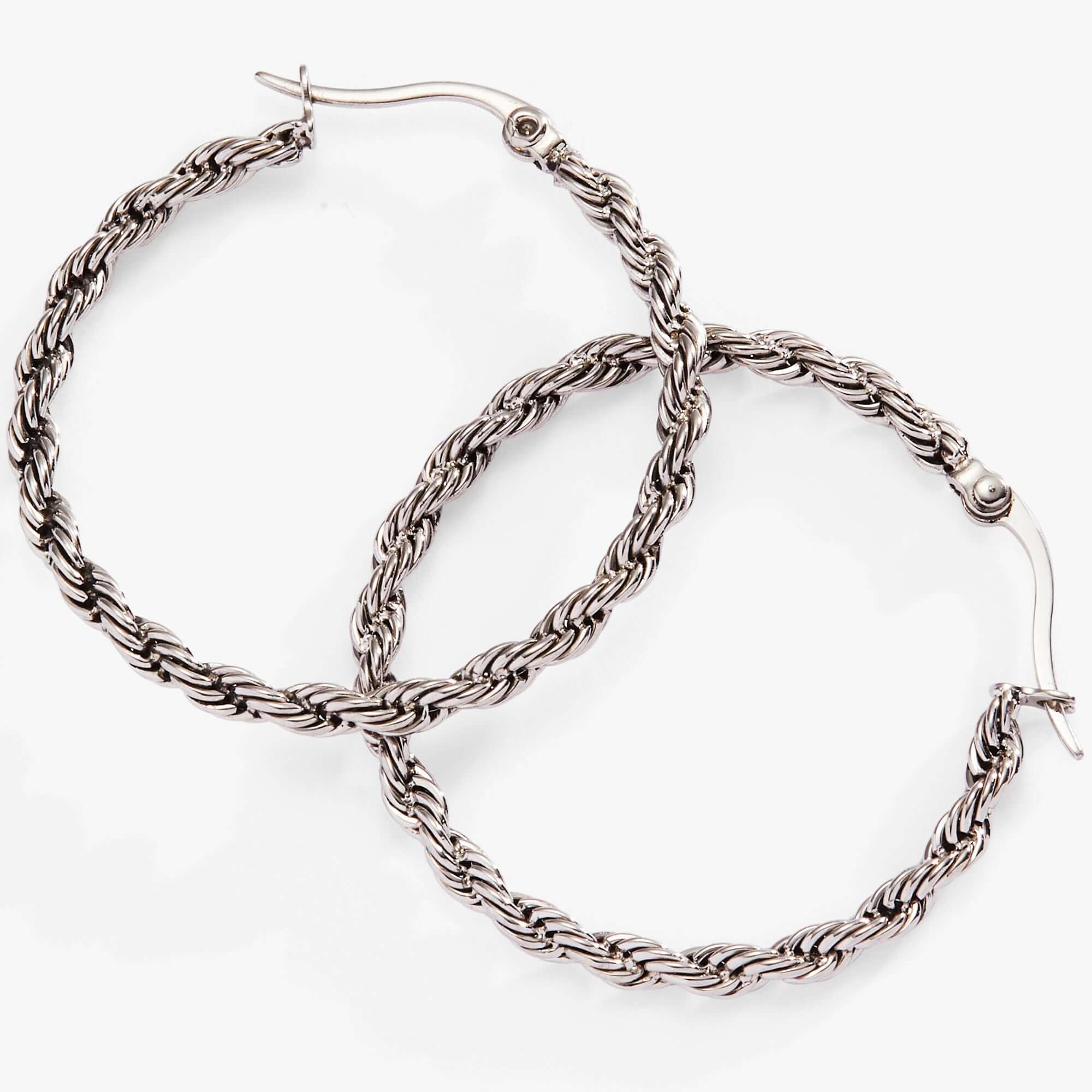 Frozen French Rope Hoop Earrings, Earrings, $ 34.00, A Moment Of Now™