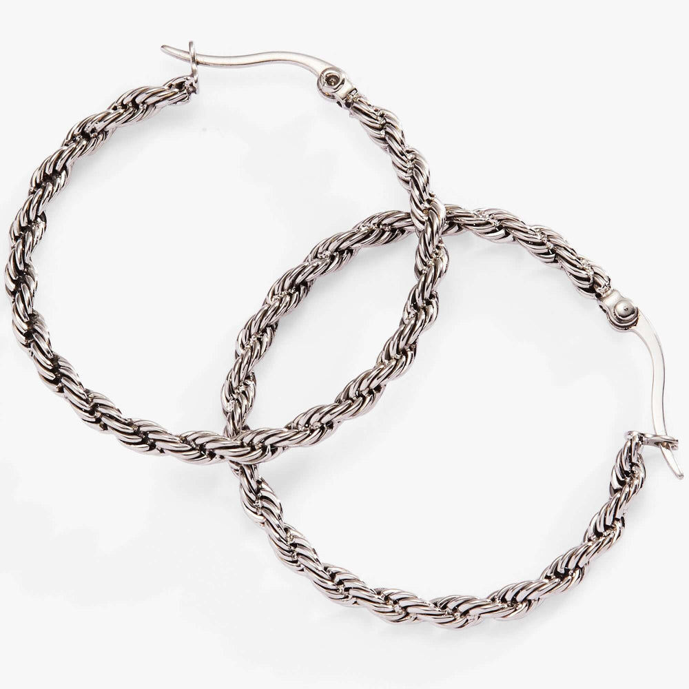 Frozen French Rope Hoop Earrings, Earrings, $ 34.00, A Moment Of Now™