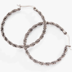 Frozen French Rope Hoop Earrings, Earrings, $ 34.00, A Moment Of Now™